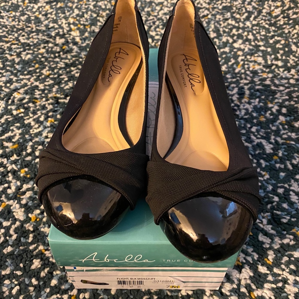 Abella Black Flats